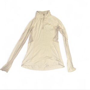 Lululemon Run For Gold 1/2 Zip Ghost white